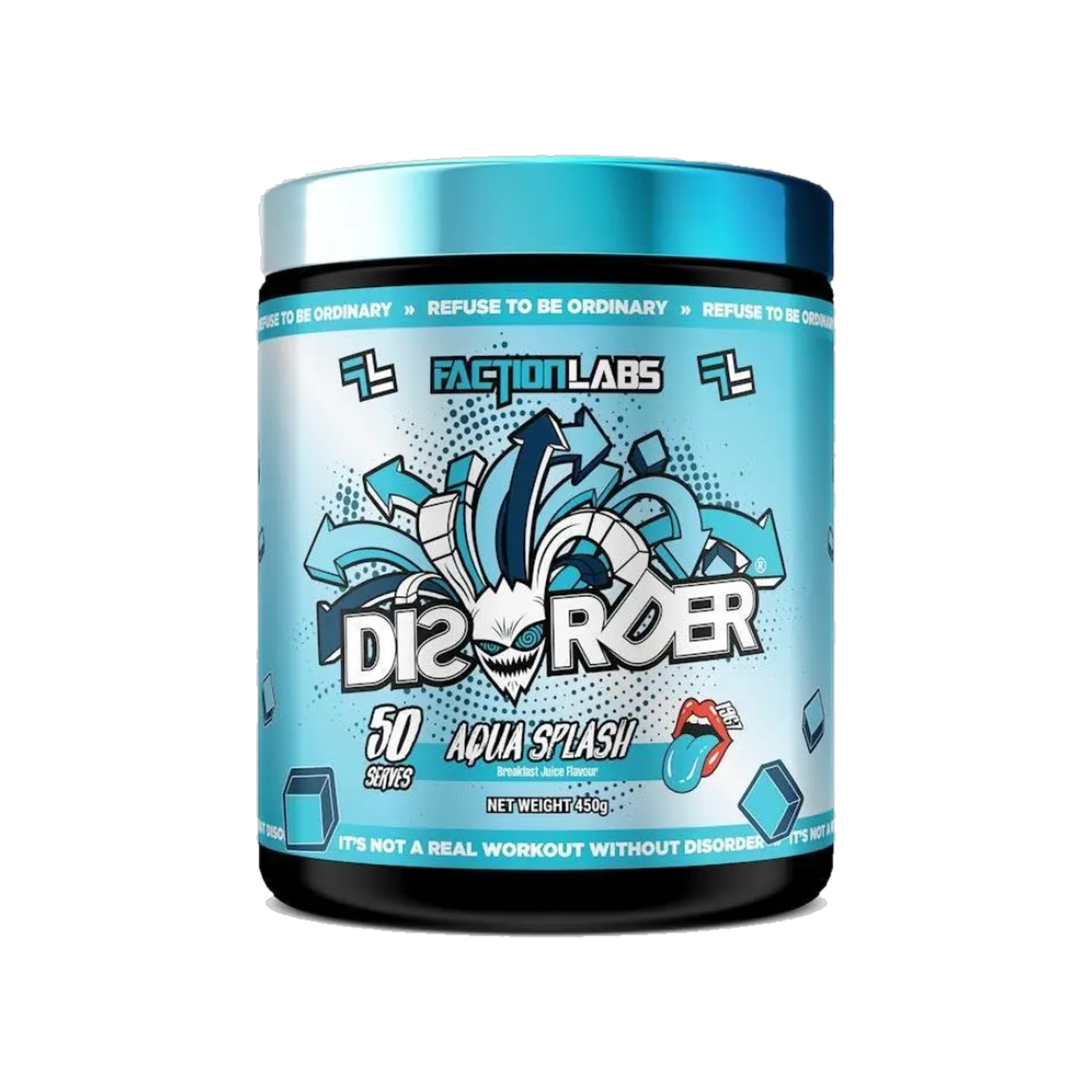 Faction Labs Disorder Aqua Splash 50 serves