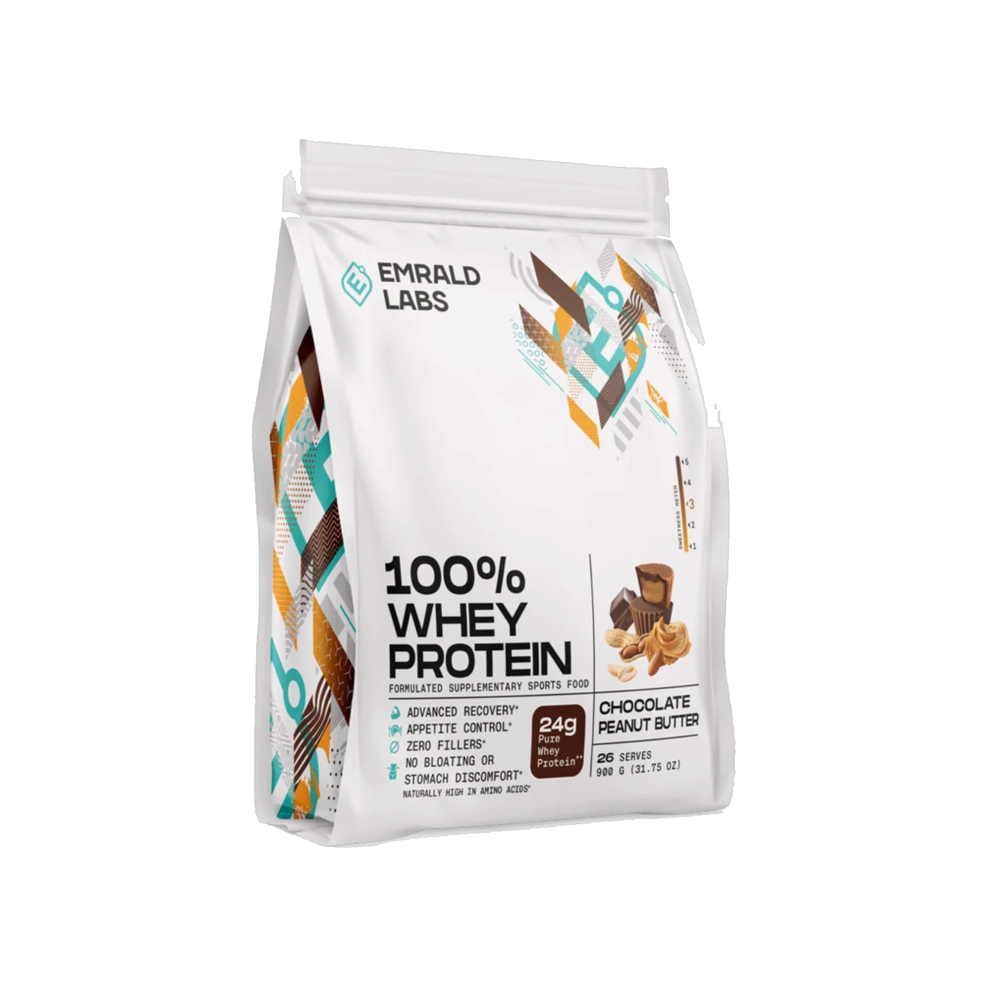 Emrald Labs 100% Whey Protein Chocolate Peanut Butter 900g