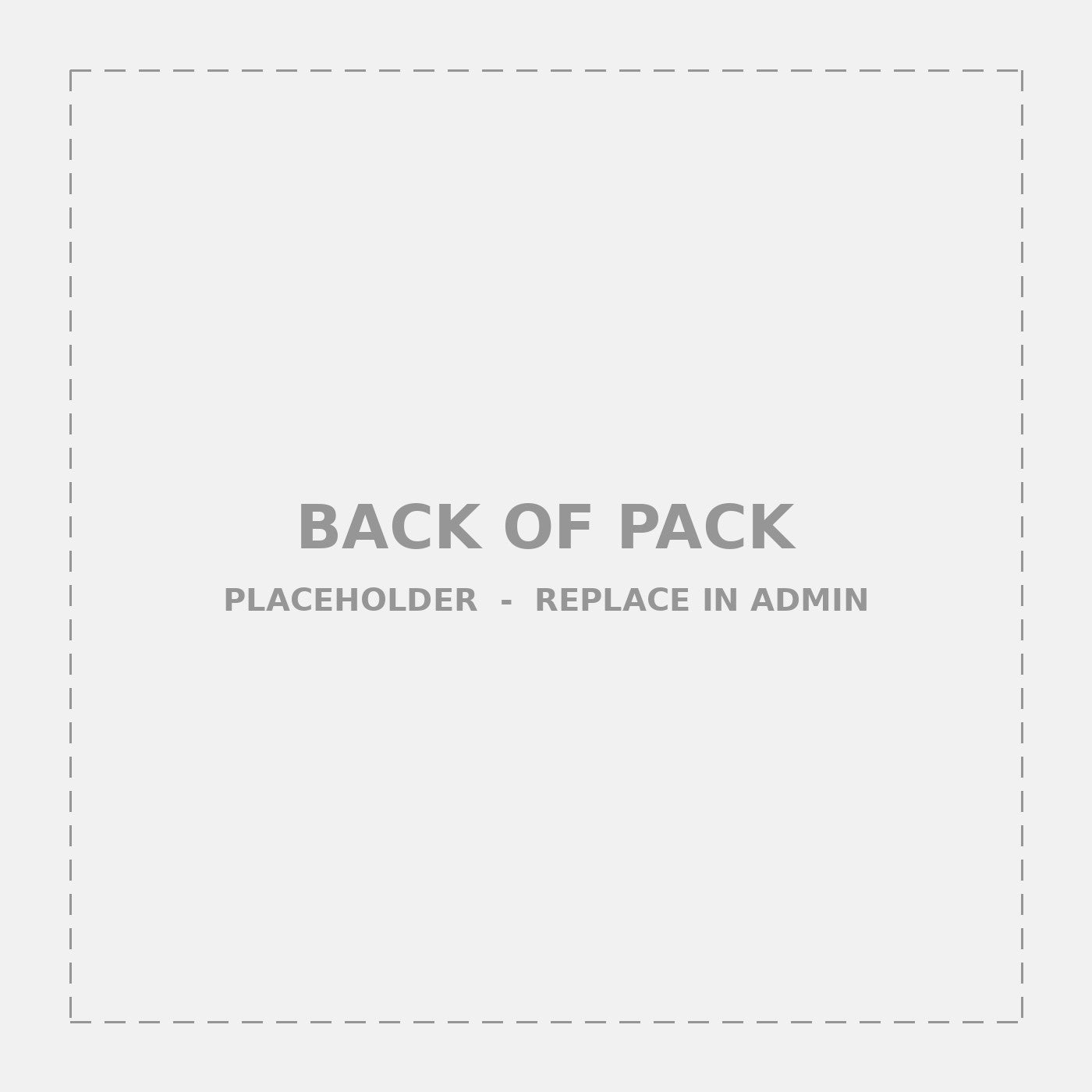 Back of pack placeholder
